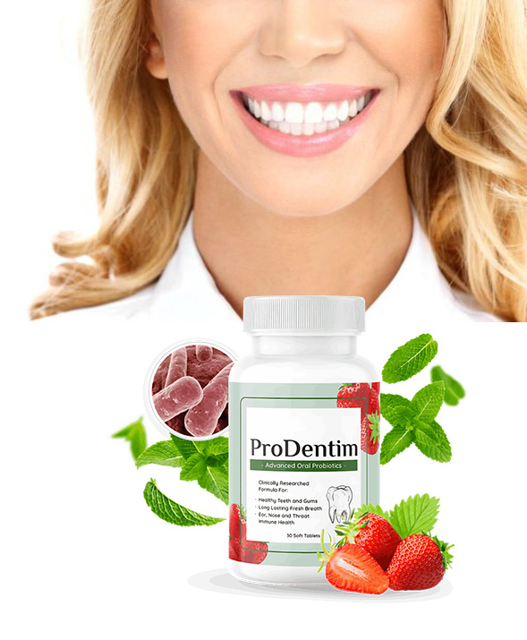 Beautiful healthy teeth with ProDentim